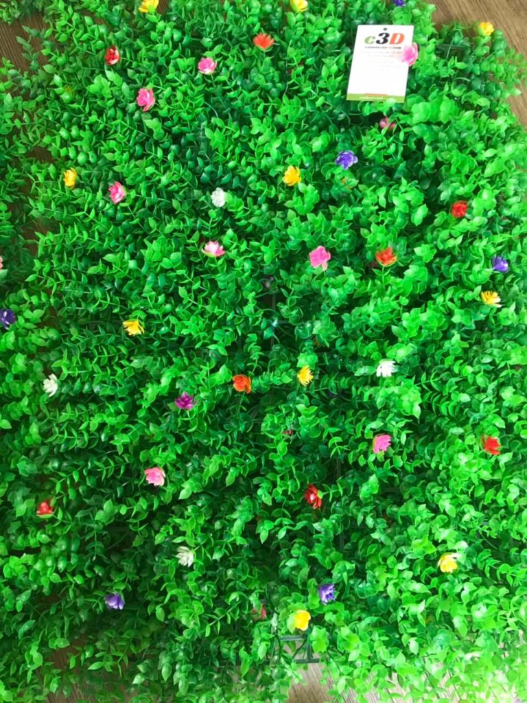 cỏ tai chuột có hoa nhỏ trang trí dán tường dạng tấm